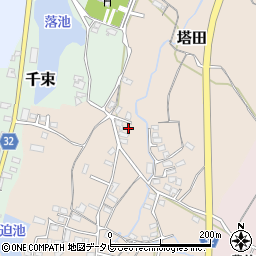 福岡県豊前市塔田393周辺の地図