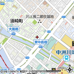 エスペリアホテル福岡中洲 レストラン周辺の地図