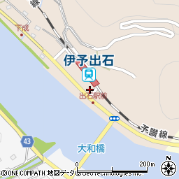 愛媛県大洲市長浜町上老松12-18周辺の地図