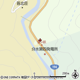 高知県いの町（吾川郡）下八川乙周辺の地図