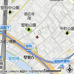 福岡県福岡市博多区堅粕4丁目11周辺の地図