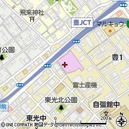 西鉄運輸株式会社　本社周辺の地図