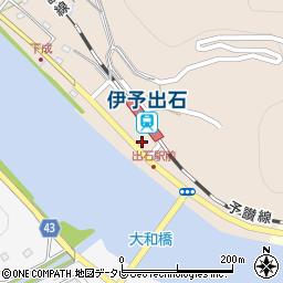 愛媛県大洲市長浜町上老松12-21周辺の地図