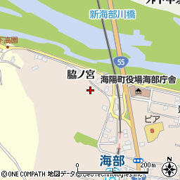 徳島県海部郡海陽町奥浦脇ノ宮102-3周辺の地図