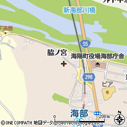徳島県海部郡海陽町奥浦脇ノ宮102-3周辺の地図