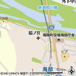 徳島県海部郡海陽町奥浦脇ノ宮33周辺の地図