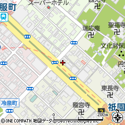 福岡県福岡市博多区御供所町4-11周辺の地図