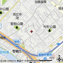 福岡県福岡市博多区堅粕4丁目10周辺の地図