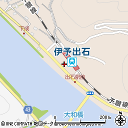 愛媛県大洲市長浜町上老松12-24周辺の地図