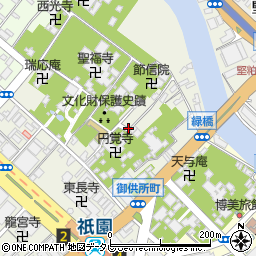 福岡県福岡市博多区御供所町11-43周辺の地図
