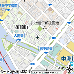 福岡県福岡市博多区須崎町周辺の地図