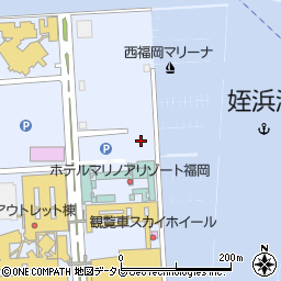 西福岡マリーナ　マリノア周辺の地図