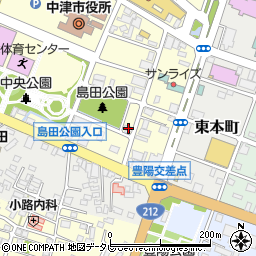 中津九信ビル周辺の地図