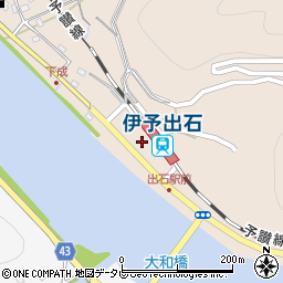 愛媛県大洲市長浜町上老松12周辺の地図