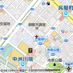 株式会社九州人材派遣サービス　福岡支店周辺の地図