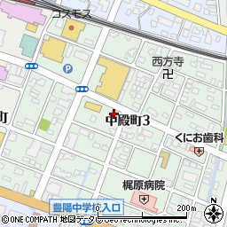 インパクト中津店周辺の地図