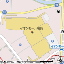 イオンモール福岡屋上駐車場周辺の地図