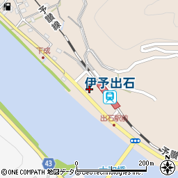 愛媛県大洲市長浜町上老松12-32周辺の地図