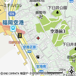 福岡県福岡市博多区空港前3丁目5周辺の地図