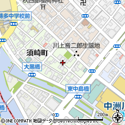 牡蠣小屋 肉小屋 Q太郎 博多須崎店周辺の地図