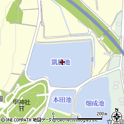 凱旋池周辺の地図