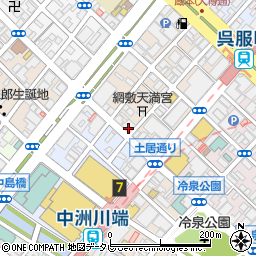 佐賀銀行博多支店周辺の地図