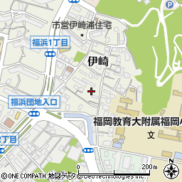 福岡県福岡市中央区伊崎周辺の地図