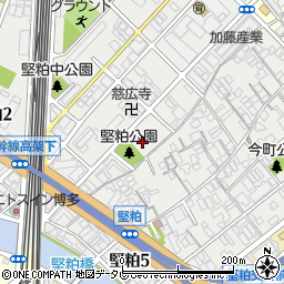 福岡県福岡市博多区堅粕4丁目2周辺の地図