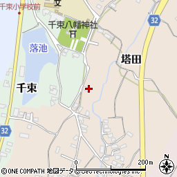 福岡県豊前市塔田399周辺の地図