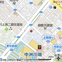 福岡県福岡市博多区下川端町9周辺の地図