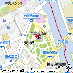 福岡県立美術館周辺の地図