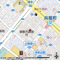 福岡県福岡市博多区綱場町周辺の地図