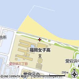 愛宕浜西駐車場周辺の地図
