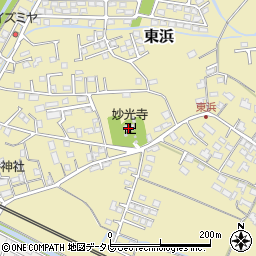 妙光寺周辺の地図