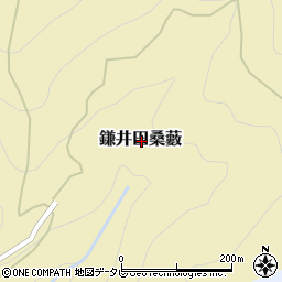 高知県高岡郡越知町鎌井田桑藪周辺の地図