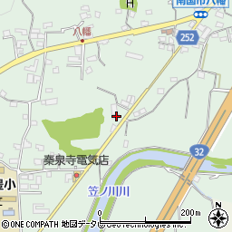 八幡大津線周辺の地図
