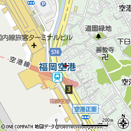 福岡県福岡市博多区空港前3丁目7-2周辺の地図