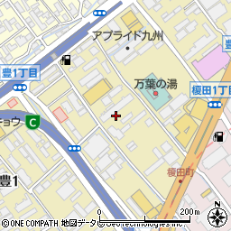 福岡県福岡市博多区豊周辺の地図