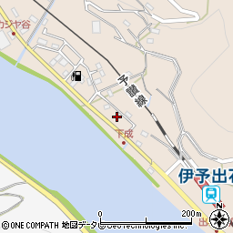 愛媛県大洲市長浜町上老松9-3周辺の地図