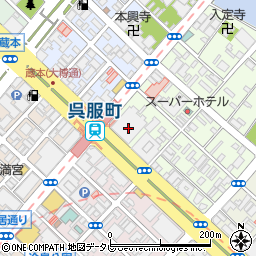 大分銀行福岡支店周辺の地図