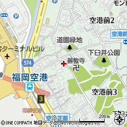 空港前田中医院周辺の地図