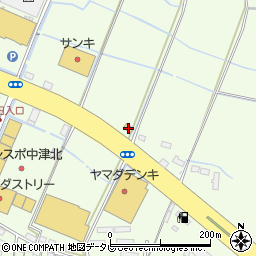 セブンイレブン中津大新田店周辺の地図
