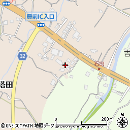 福岡県豊前市塔田585周辺の地図