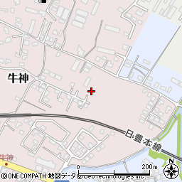大分県中津市牛神187-14周辺の地図