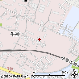 大分県中津市牛神187-5周辺の地図