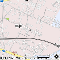 大分県中津市牛神189-7周辺の地図