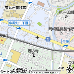 中津公証役場周辺の地図