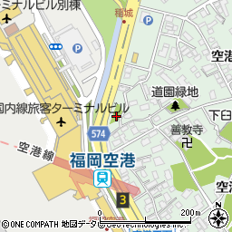 福岡県福岡市博多区空港前2丁目4周辺の地図