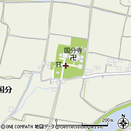 土佐国分寺跡周辺の地図