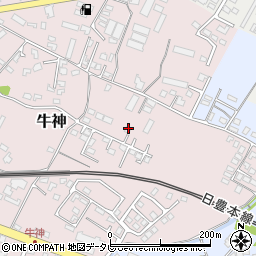 大分県中津市牛神187-15周辺の地図